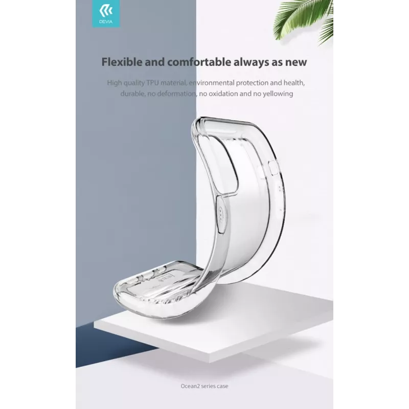 Beschermhoesje Devia Ocean2 Serie voor iPhone 11 Pro, transparant, slank transparant design