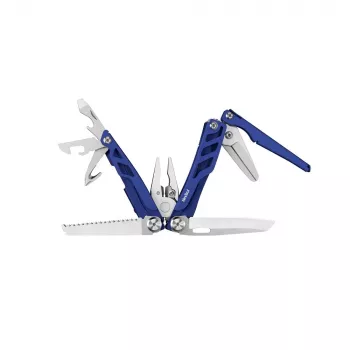 Multitool Nextool FLAGSHIP Pro NE20271 16-in-1 zakmes multitool, roestvrijstalen bladen, blauw, 11 cm gevouwen