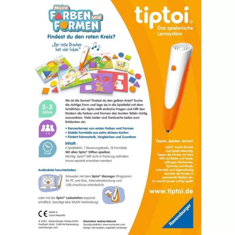 tiptoi Mijn kleuren en vormen, bordspel