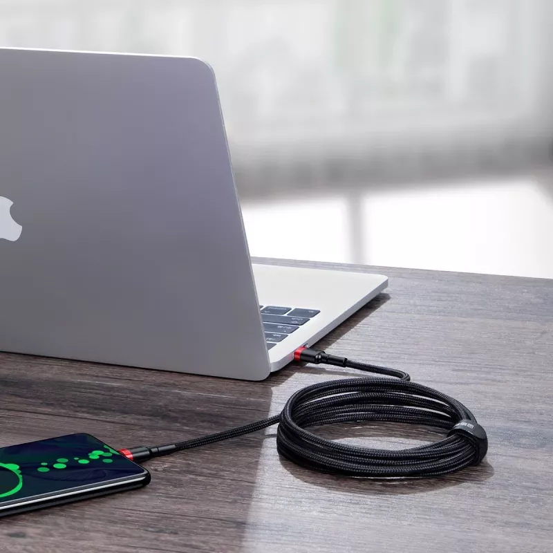 Baseus Cafule PD2.0 100W Flash-Charging USB-naar-Type-C-kabel (20V 5A) 2m rood+zwart
