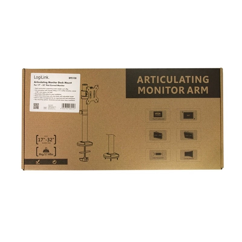 Monitorhouder, 17-32 inch staal