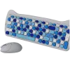 Draadloze toetsenbord- en muisset CANYON HSET-W6 Kitty Edition AAA AA blauw