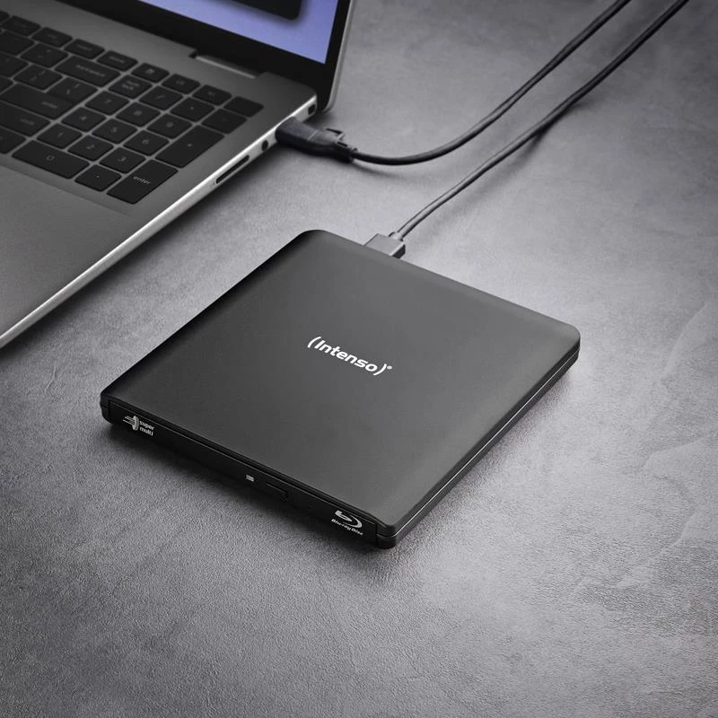 Intenso EOD 500BD Slim externe Blu-ray-brander, USB 3.2 Gen 1, zwart