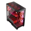 Pc-behuizing MODECOM Volcano SPACE APEX ARGB midi tower, gehard glas, USB-C, ondersteunt ATX/microATX/Mini-ITX, GPU tot 430 mm, CPU-koeler tot 180 mm