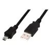 ASM AK-300130-030-S ASSMANN kabel USB 2.0 HighSpeed Canon USB A/miniUSB B (5pin) M/M zwart 3m