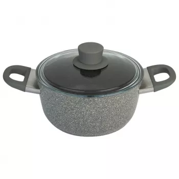 Inductie-granieten kookpan met deksel Ballarini Murano - 2.8 ltr