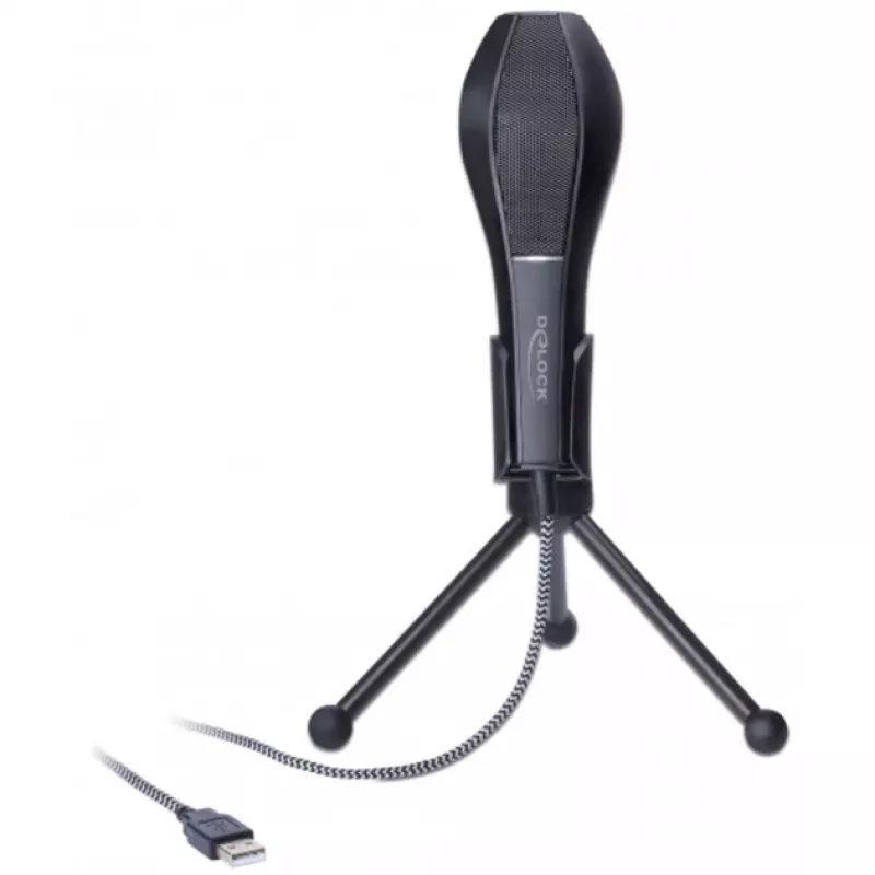 USB-condensatormicrofoon met tafelstandaard - ideaal voor gaming, Skype en zang