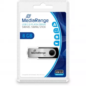 USB-stick MediaRange 8 GB USB Type-A Micro-USB MR908