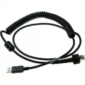 Datalogic - USB-kabel - USB - IP67 - 2,4 m - gewikkeld - voor PowerScan PD9630-DC, PD9630-HP, PD9630-SR, PM9600