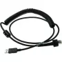 Datalogic - USB-kabel - USB - IP67 - 2,4 m - gewikkeld - voor PowerScan PD9630-DC, PD9630-HP, PD9630-SR, PM9600