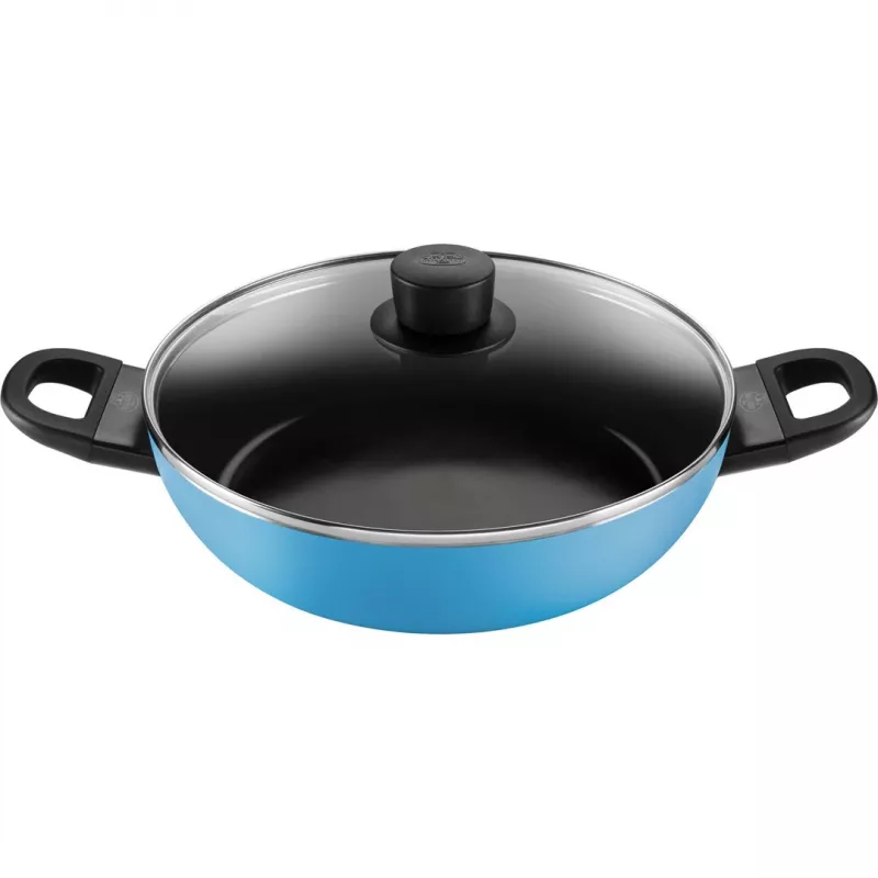 Diepe braadpan Ballarini CAPRERA 28 cm met deksel, blauw