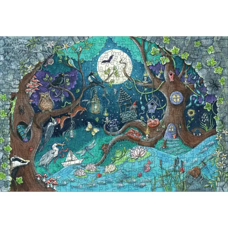Houten puzzel fantasiebos (505 stukjes)