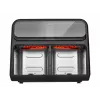 Amica AFM 7020 dubbele heteluchtfriteuse, 8 L, 2400 W, zwart