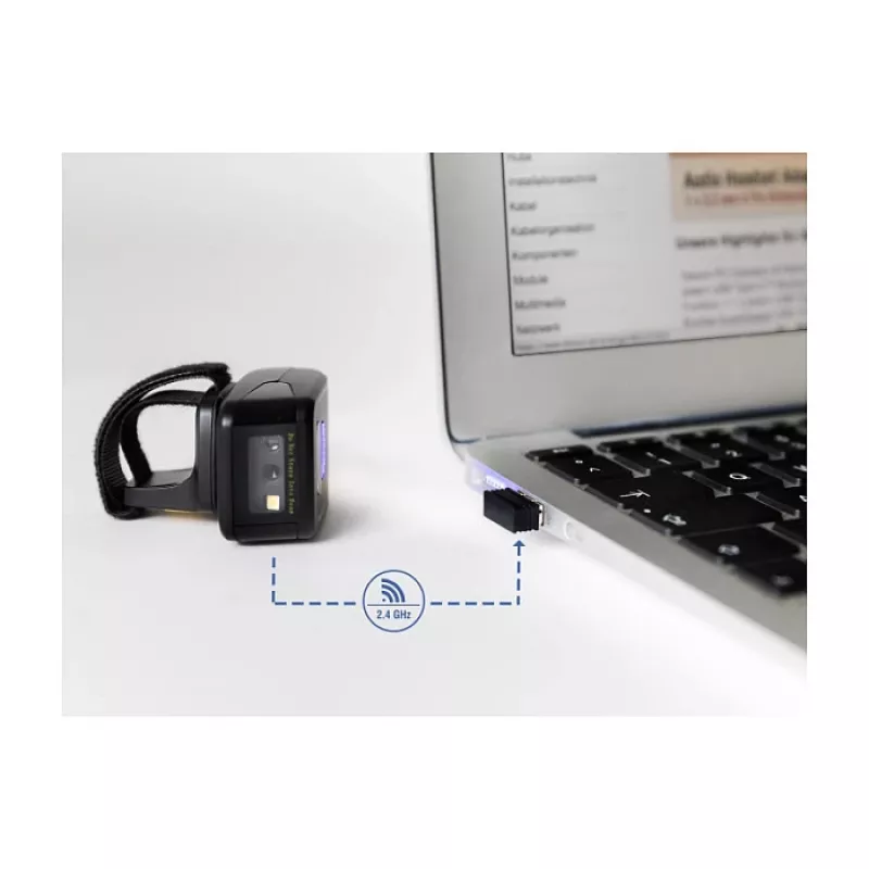 DeLOCK USB-dongle draadloze barcodescanner 2,4 GHz zwart USB A