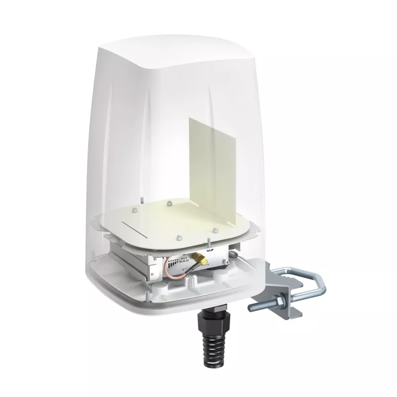 Omnidirectionele netwerkantenne QuWireless QuSpot A140S-A, PoE/LAN, 0,694–2,7 GHz, tot 4 dBi, wit