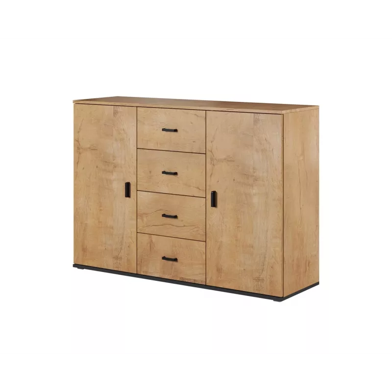 Cama woonkamer-sideboard UNI lefkas eiken/zwart