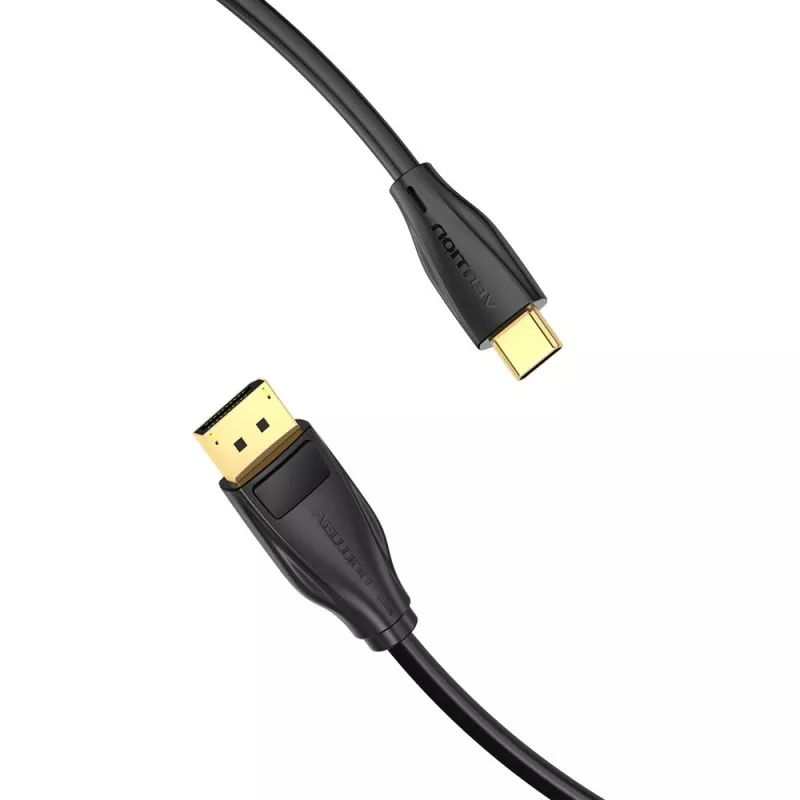 Vention USB-C naar DisplayPort 8K-kabel 2 m, USB Type-C naar DP, zwart