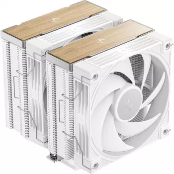 DeepCool AK620 G2 WH processor-luchtkoeler, 120-mm-ventilator, ondersteunt LGA1700/1200/115x en AM4/AM5, wit