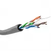 Netwerkkabel Cat.6, U/UTP (grijs, 100 meter, flexibel)
