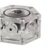 Doorstroomindicator BitsPower Hexagon Flow Indicator-RGB BP-HFI-RGB — RGB-verlichting, hexagonaal design