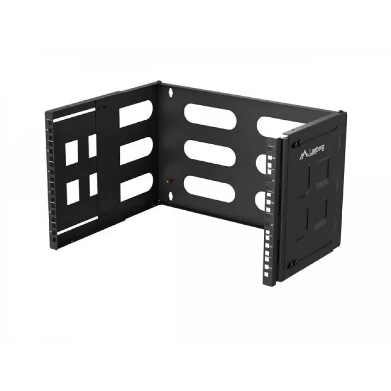 Wandmontage 19 inch rack LANBERG 6U, diepte 497x400/240 mm, model FB01-5406-10B