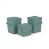 Afvalscheidingsbak rotho groen 4,5 l – compacte technopolymeer recyclingbak met ophanggat