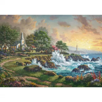 Thomas Kinkade Studios: Kleinod am Meer, puzzel 1000 stukjes
