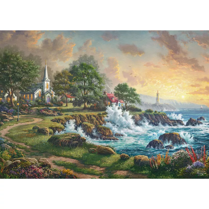 Thomas Kinkade Studios: Kleinod am Meer, puzzel 1000 stukjes