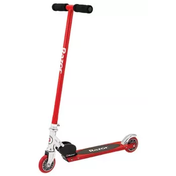 Step Razor S Kids — metalen frame, voor kinderen vanaf 5 jaar, zwart/rood, 2,43 kg, afmetingen 595×155×115 mm