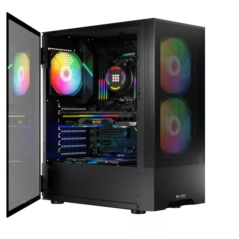 Logic ARYA ARGB MINIDI USB 3.0 behuizing zwart