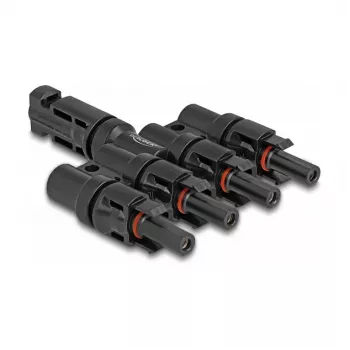 Zonne-stekkerconnector DeLOCK DL4 1 stekker naar 4 bus zwart