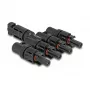 Zonne-stekkerconnector DeLOCK DL4 1 stekker naar 4 bus zwart