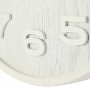 NeXtime 3096WI - wandklok - quartzklok - rond - wit - hout - hout