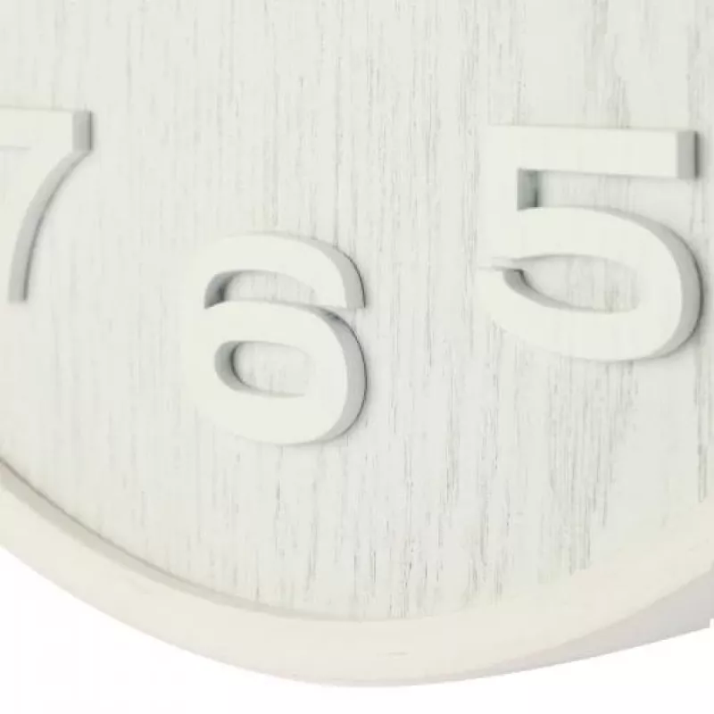 NeXtime 3096WI - wandklok - quartzklok - rond - wit - hout - hout