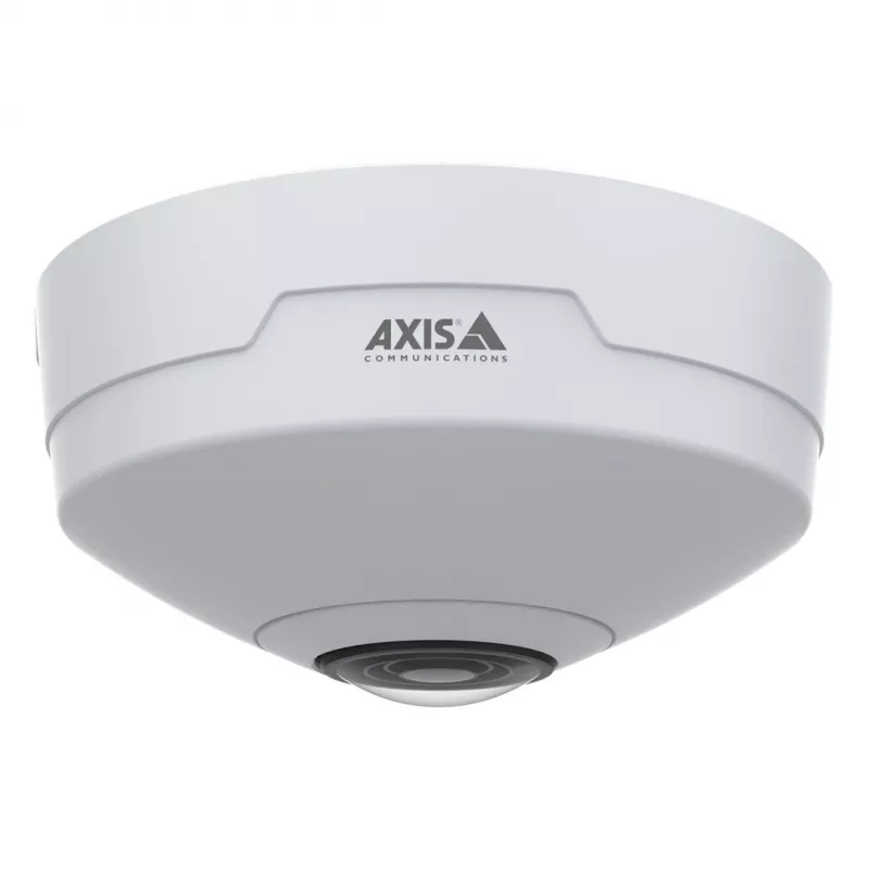 Axis M4327-P 02636-001 panorama-minidome ip-camera voor binnen, 6 MP, fisheye 180/360°, plafond/wand, wit