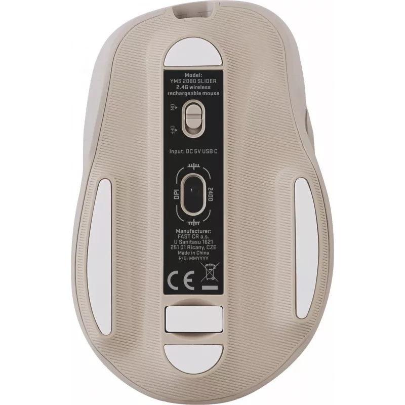 Draadloze muis 2,4 GHz oplaadbaar 6 knoppen 2400 dpi 45