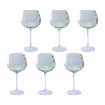 Set van 6 Rose&Tulipani drinkglazen U20177611E84-Z, elk 460 ml inhoud
