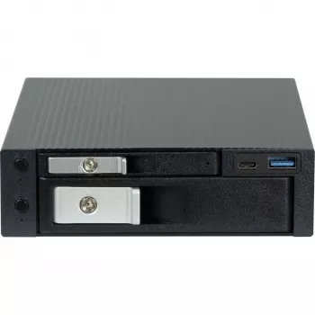 HDD-dock INTER-TECH ST-7227U voor 2,5 inch en 3,5 inch drives, USB 3.0 met Type-C en Type-A