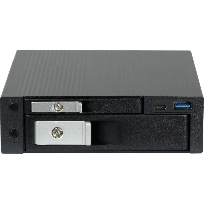 HDD-dock INTER-TECH ST-7227U voor 2,5 inch en 3,5 inch drives, USB 3.0 met Type-C en Type-A