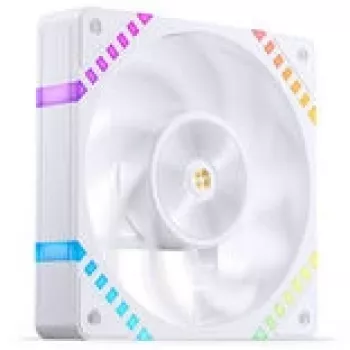 120 mm behuizingsventilator Jonsbo HF2-120 wit — reverse blade, PWM, ARGB