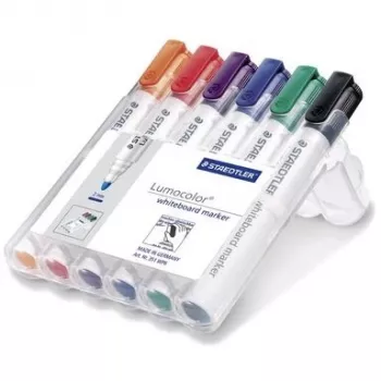 Marker Staedtler Lumocolor Whiteboard 351 6 stuks ronde punt