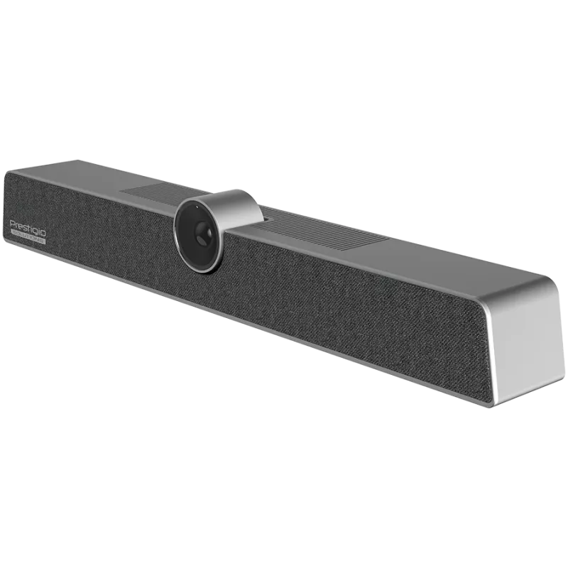 Prestigio Solutions Alpha videoconferentie samenwerkingsbar, UHD 12 MP, 6 microfoons, bereik 8 m, USB-C/AUX