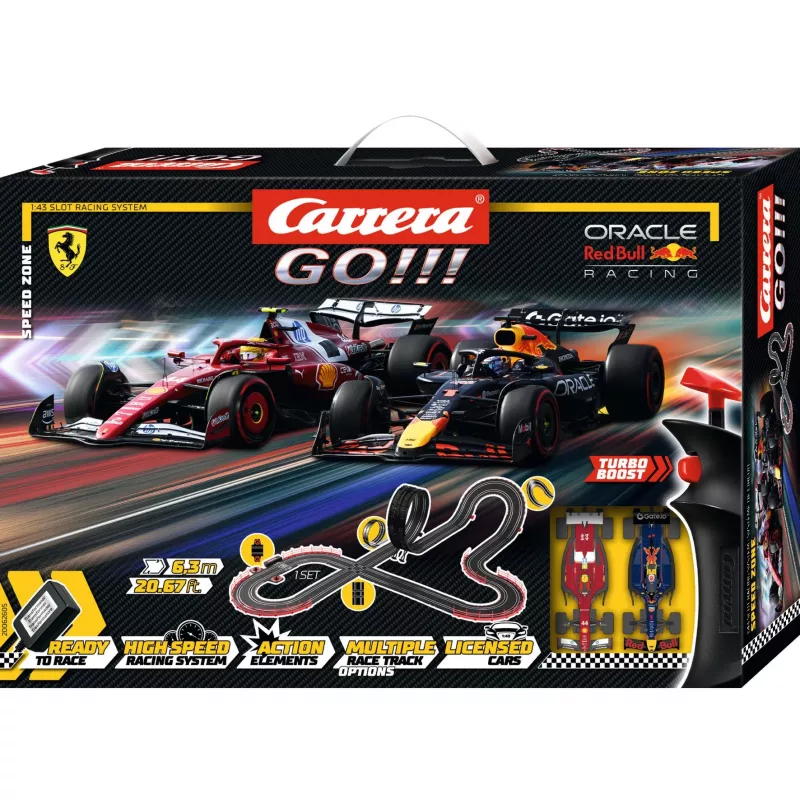 Slotcar-racebaan CARRERA GO!!! Speed Zone set — modulaire elektrische racebaan