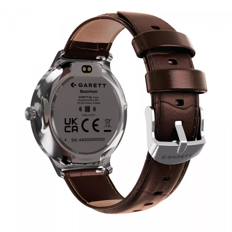Smartwatch Garett Quantum — roestvrij staal zilver