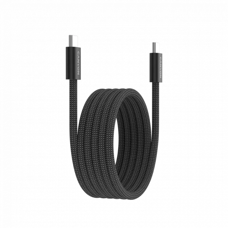CANYON Kabel OnWire 60MG C-C 60W Magneet Gevlochten 1m Zwart