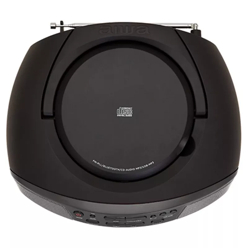 Audiomicrosysteem Aiwa BBTU-400BK, CD/MP3/FM-PLL/BT-speler (zwart)