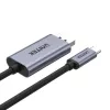 UNITEK V1409A kabeladapter USB-C DisplayPort zwart, grijs