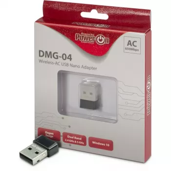 Inter-Tech netwerkadapter USB 2.0 650 Mbit/s draadloos