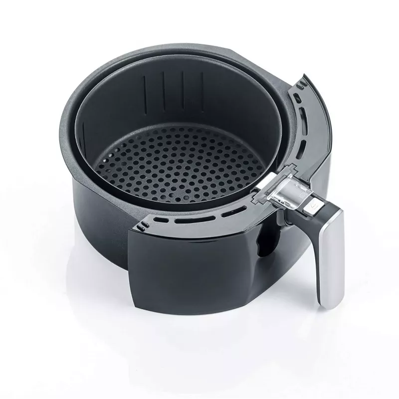 Severin 2430 single 3,2 l standalone 1500 W heteluchtfriteuse zwart, roestvrij staal