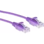 ACT Paars 3 meter LSZH U/UTP CAT6 datacenter slimline-patchkabel met RJ45-stekkers